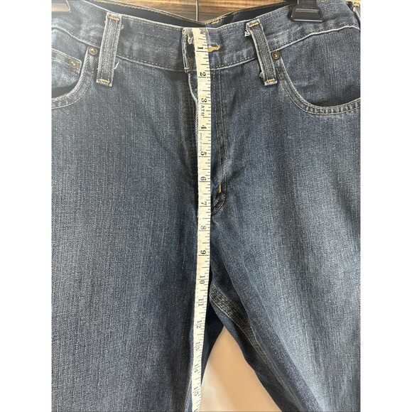 Carhartt Relaxed Straight Fit Work Denim Blue Jeans Pants Men Size 31x32 - Picture 7 of 8